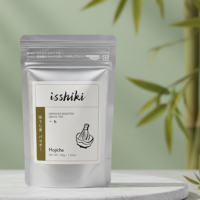 Isshiki Hojicha Roasted Green Tea Powder